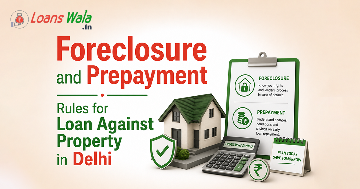 Foreclosure and Prepayment Rules for Loan Against Property in Delhi